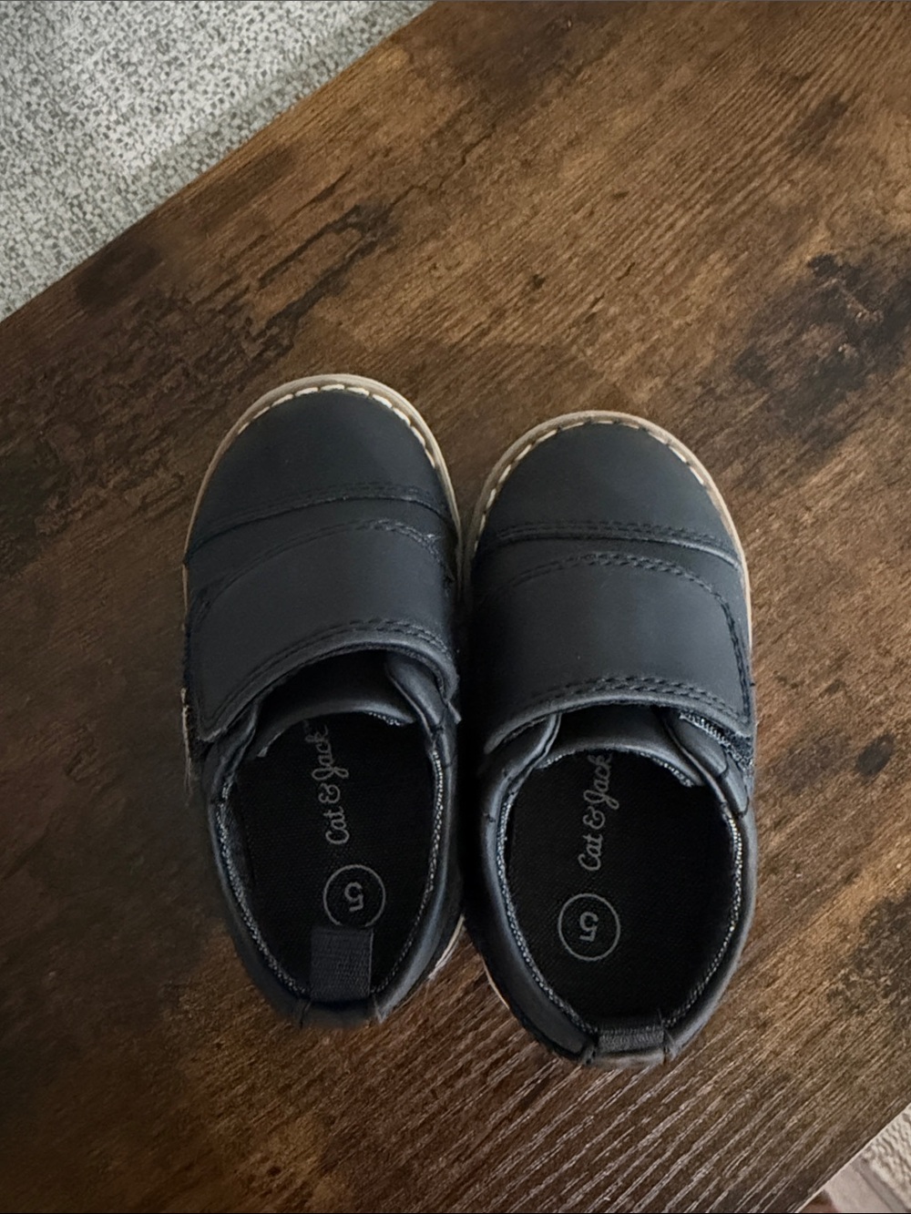 Cat & Jack Black toddler dress shoes